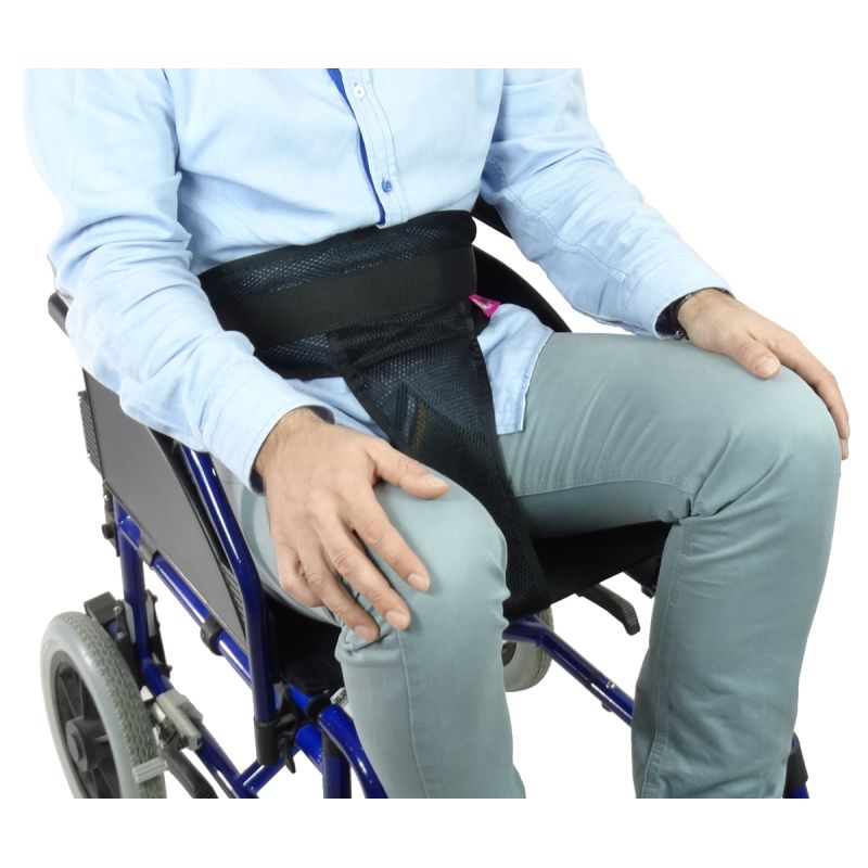 Ceinture pelvienne à bretelles pour fauteuil roulant - Cannes Médical