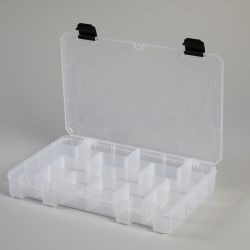 Boîte plastique transparente