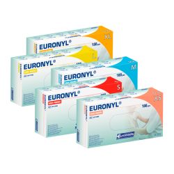 Gants d'examen Vinyle Euronyl® non poudrés - Boîte de 100