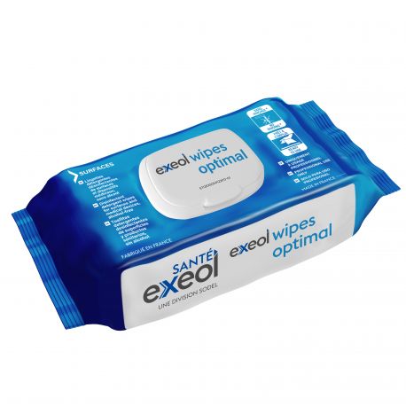 Lingettes désinfectantes Exeol Wipes Optimal