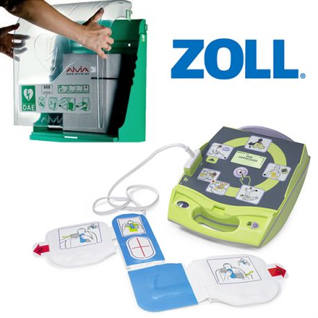 Défibrillateur Zoll AED Plus® + Armoire Aivia S