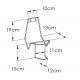 Support double bassin de lit et urinal