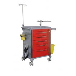 Chariot d'urgence 5 tiroirs