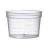 Coupelles plastique larges graduées transparentes - 30 ml