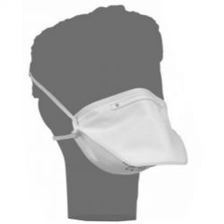Masque de protection FFP2 bec de canard avec élastiques - Boîte de 20