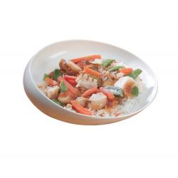 Assiette inclinée ronde