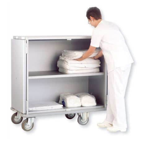 Chariot-armoire linge propre 1 étagère